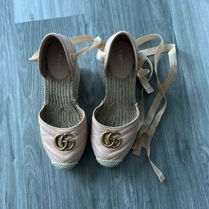 Gucci wedge platforms